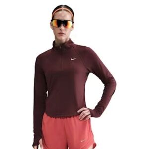 Nike Women's Burgundy Long Sleeve Top
